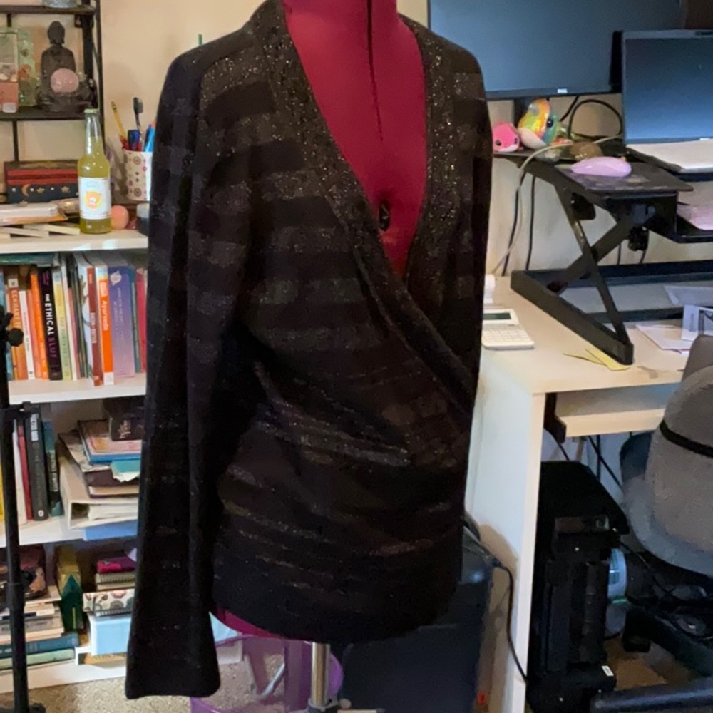 Ramsey Sweater Black/Glitter wrap XL